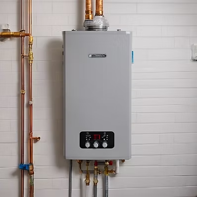 Wall-mounted high-efficiency tankless water heater